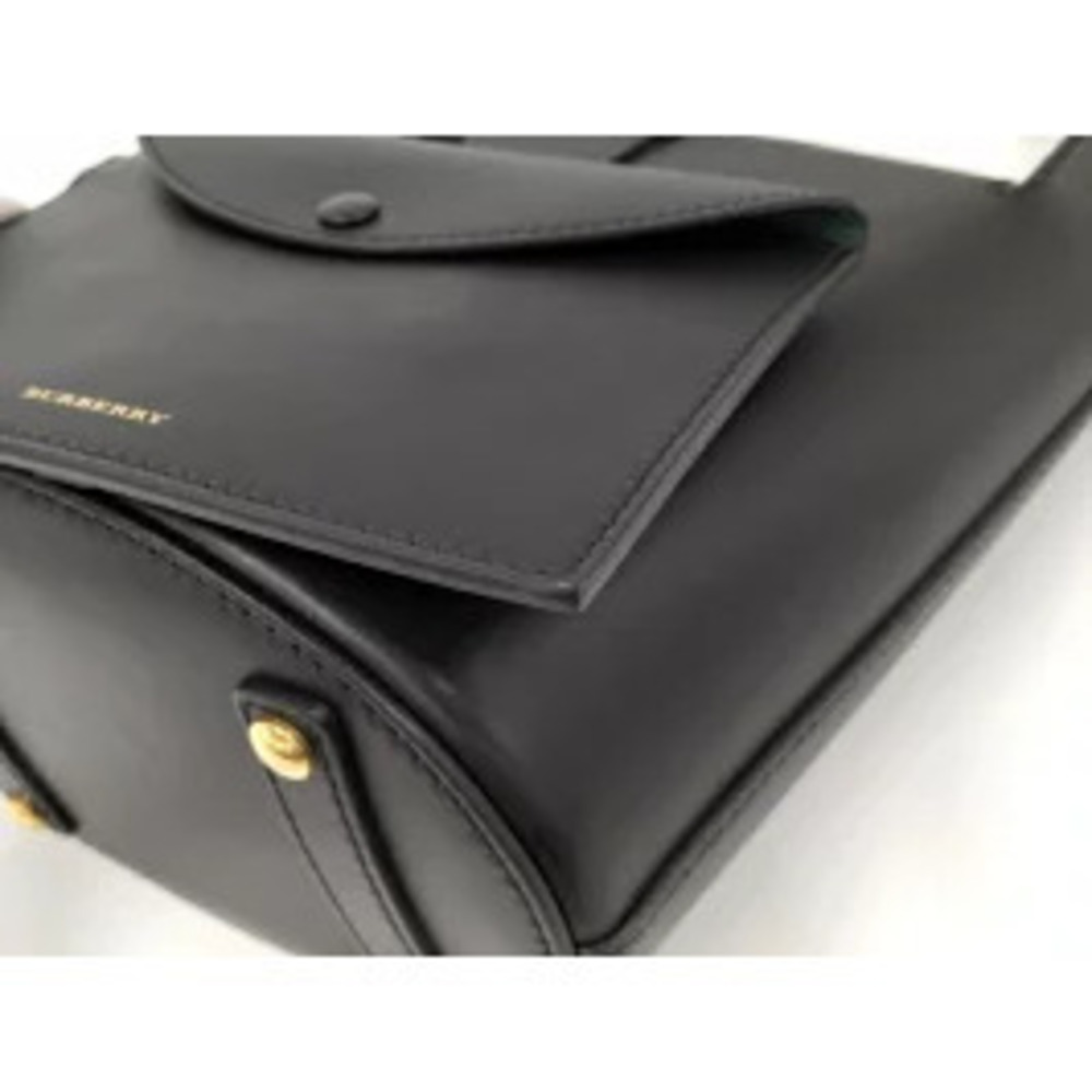 BURBERRY Shoulder Bag Leather Black - Picture 3 of 9